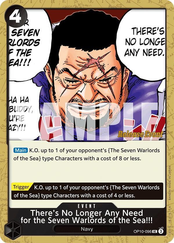There's No Longer Any Need for the Seven Warlords of the Sea!!! card image