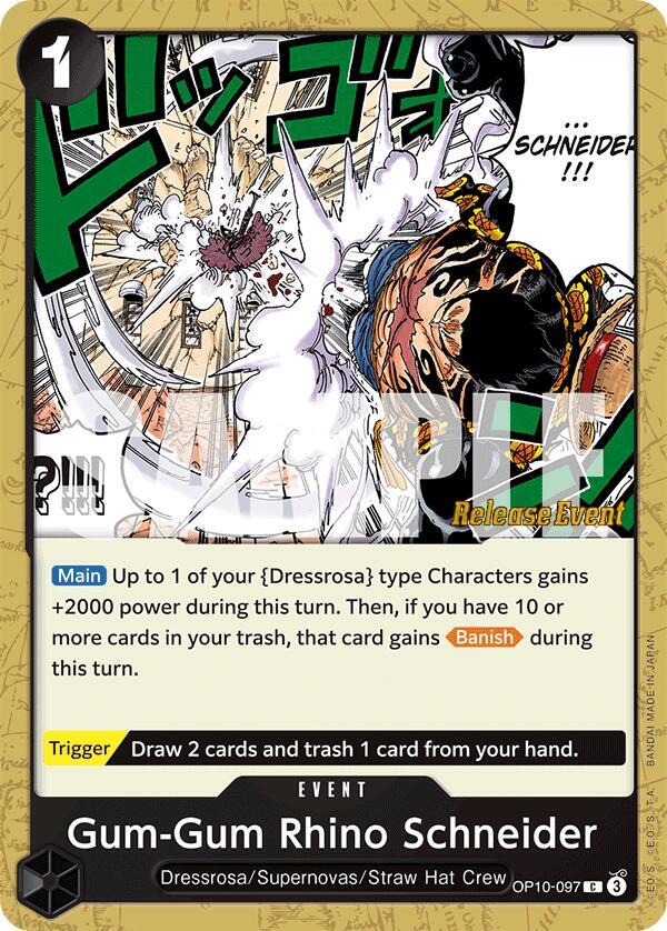 Gum-Gum Rhino Schneider card image