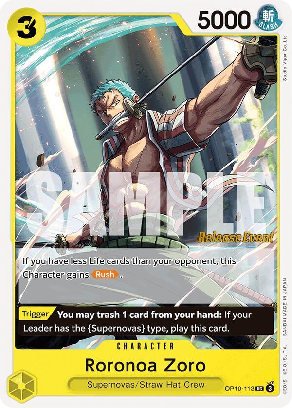 Roronoa Zoro (113) card image