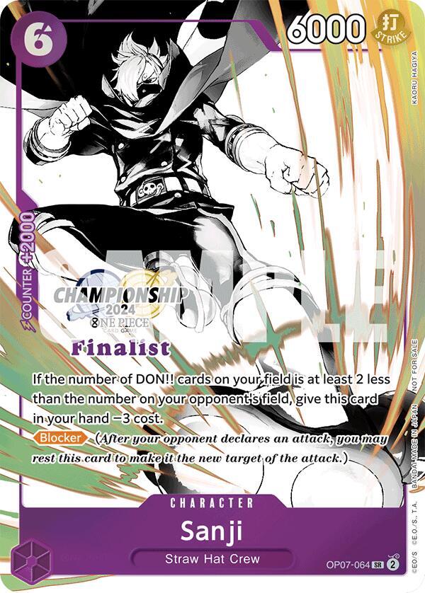 Sanji (Championship 2024 Finalist Card Set Vol. 2) card image