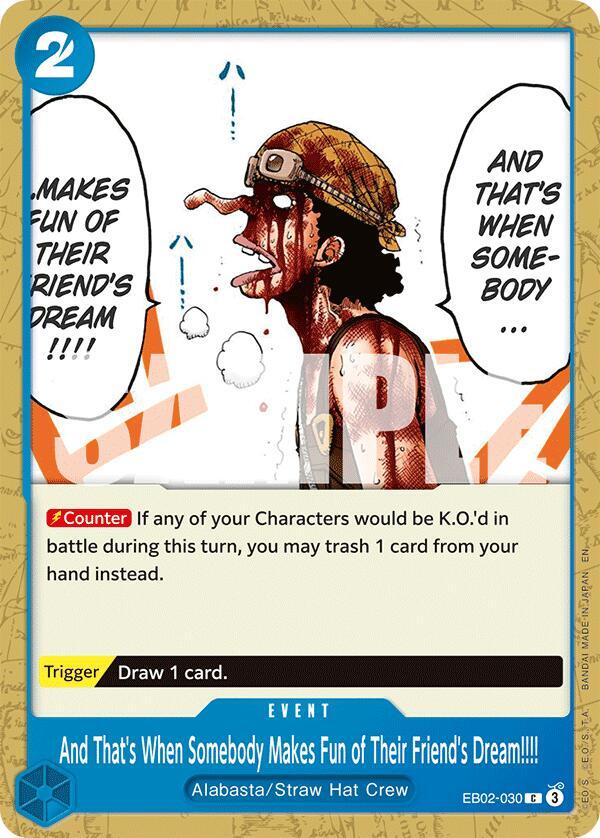 And That's When Somebody Makes Fun of Their Friend's Dream!!!! card image