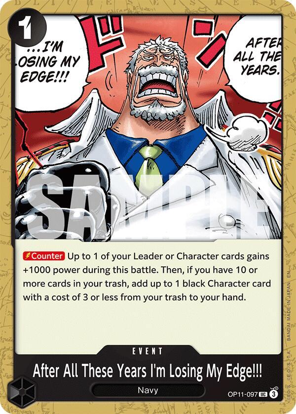 After All These Years I'm Losing My Edge!!! card image