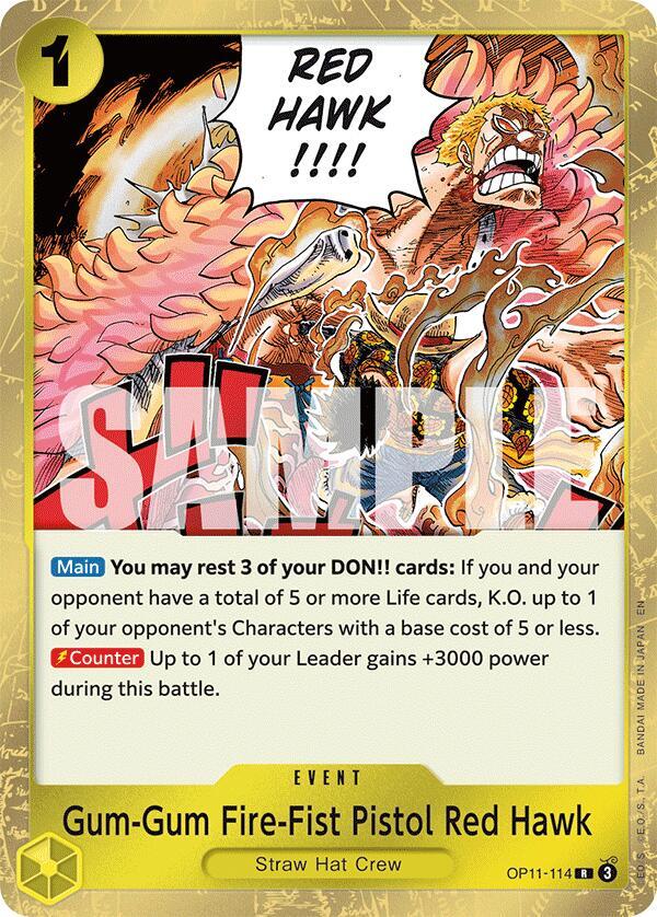 Gum-Gum Fire-Fist Pistol Red Hawk card image