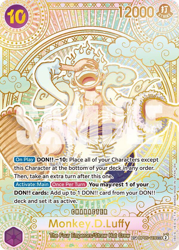 Monkey.D.Luffy (119) (SP) (Gold) card image