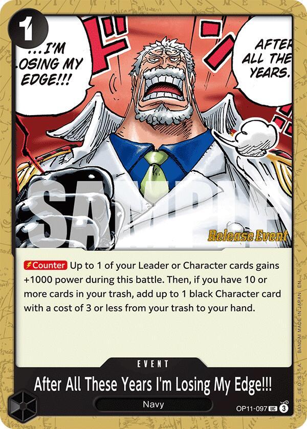 After All These Years I'm Losing My Edge!!! card image