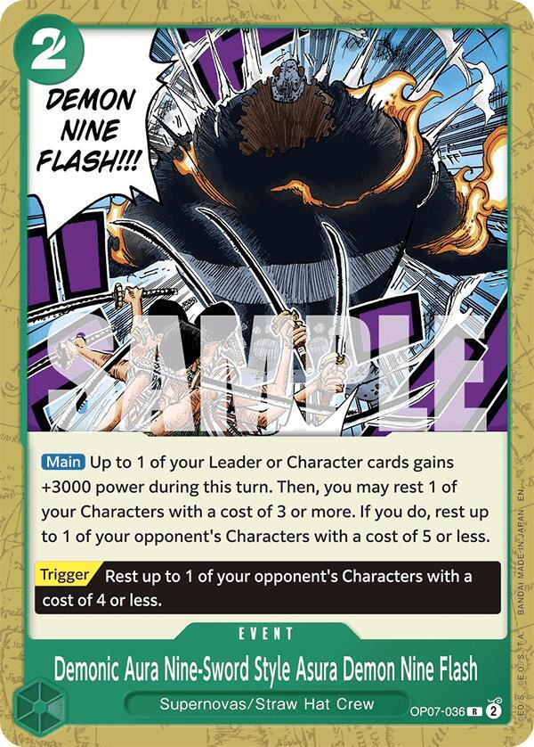 Demonic Aura Nine-Sword Style Asura Demon Nine Flash (Reprint) card image