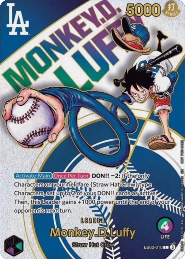 Monkey.D.Luffy (010) (Dodgers x ONE PIECE) card image