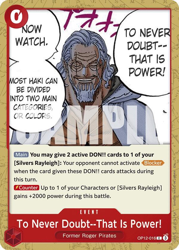 To Never Doubt--That Is Power! card image