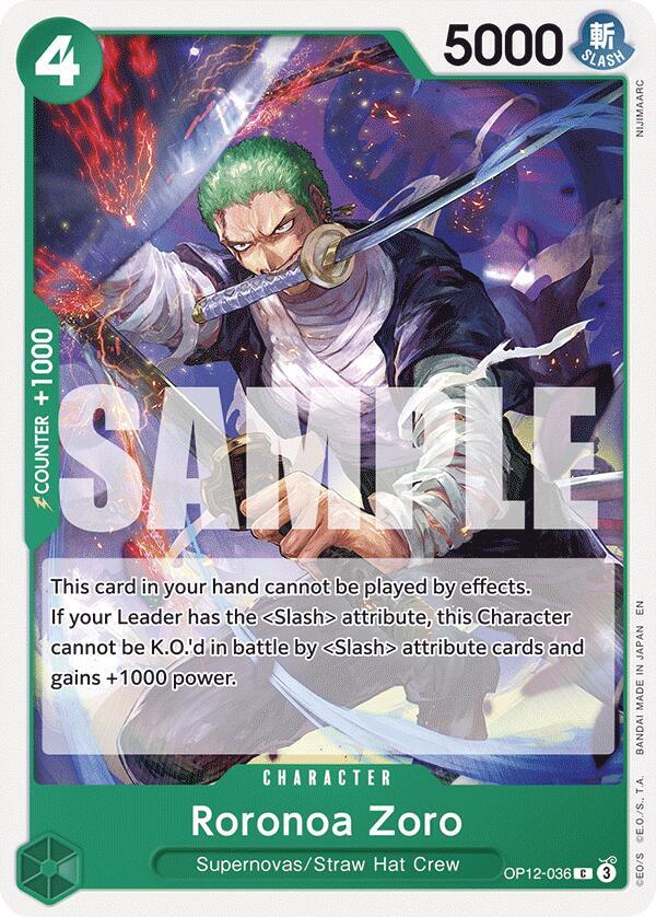 Roronoa Zoro (036) card image