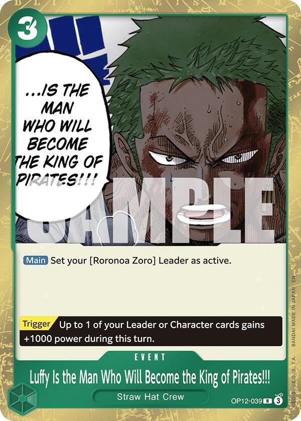 Luffy Is the Man Who Will Become the King of Pirates!!! card image