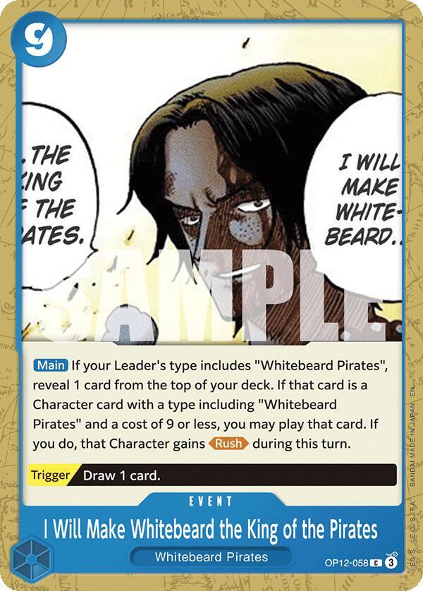 I Will Make Whitebeard the King of the Pirates card image