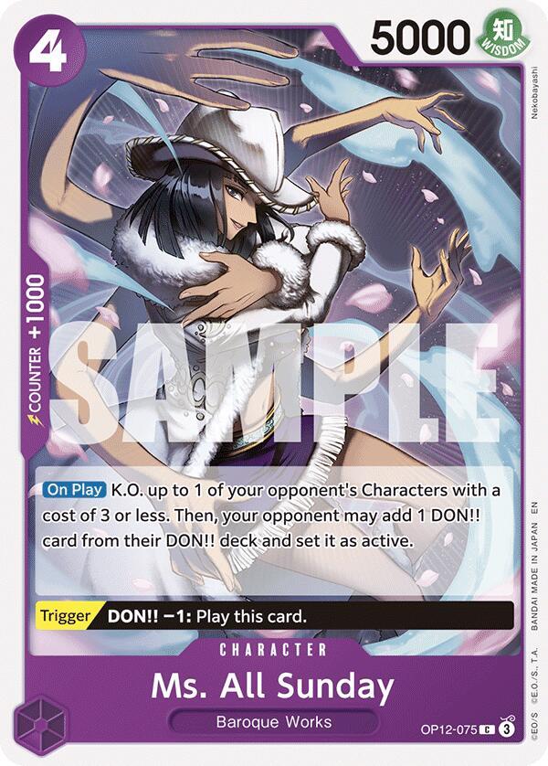 Ms. All Sunday card image