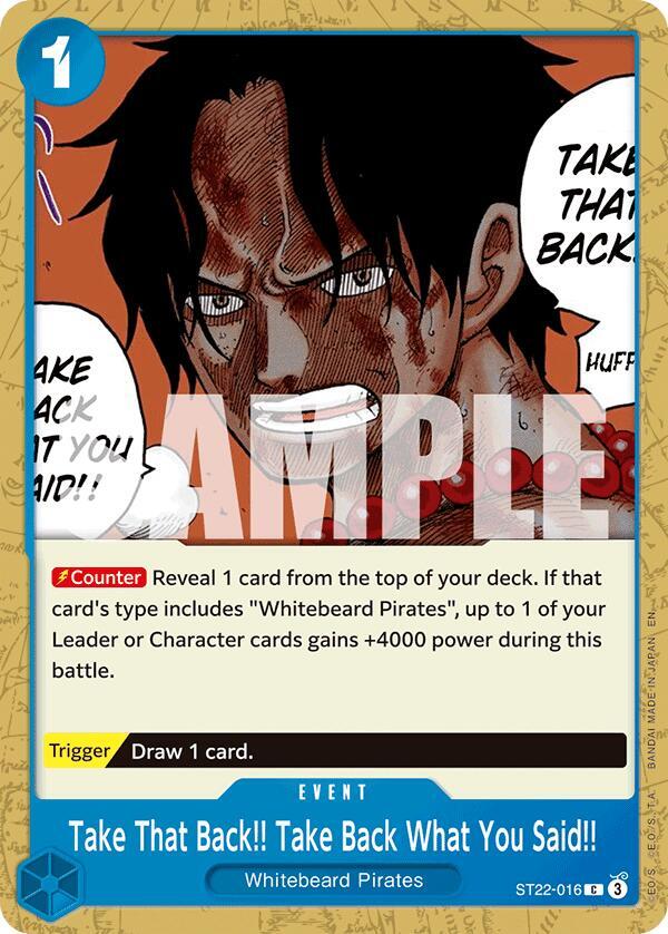 Take That Back!! Take Back What You Said!! card image