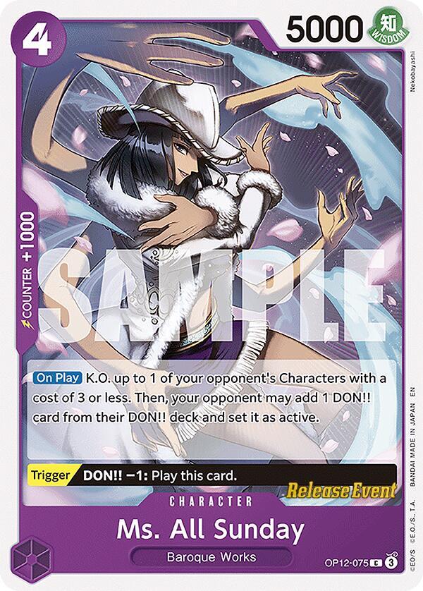 Ms. All Sunday card image