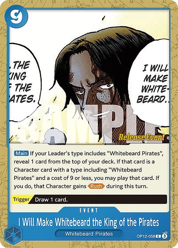 I Will Make Whitebeard the King of the Pirates card image