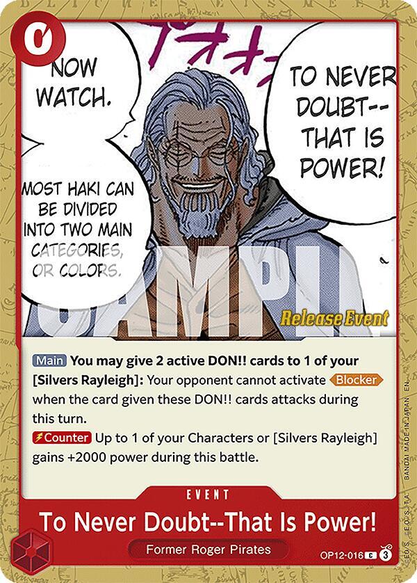 To Never Doubt--That Is Power! card image
