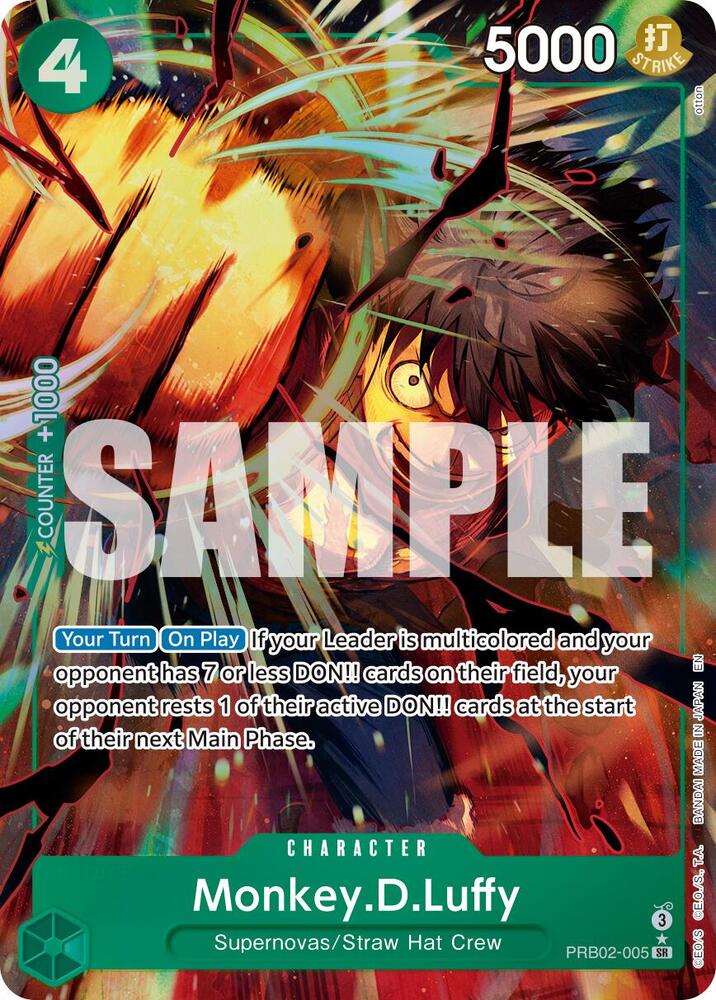 Monkey.D.Luffy - PRB02-005 (Alternate Art) card image