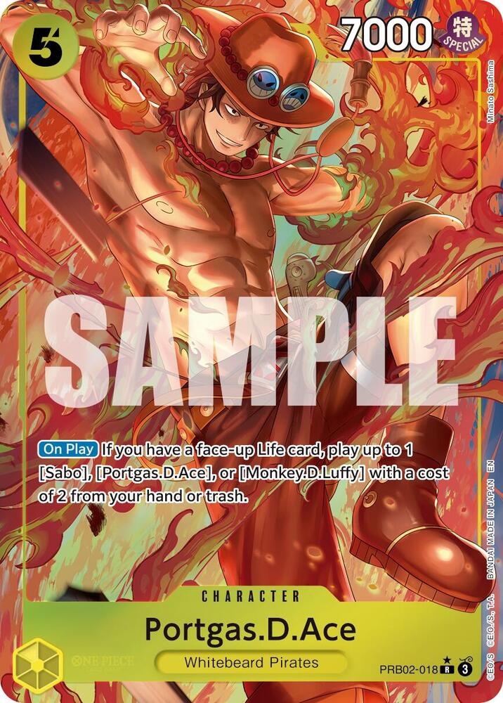 Portgas.D.Ace - PRB02-018 (Alternate Art) card image