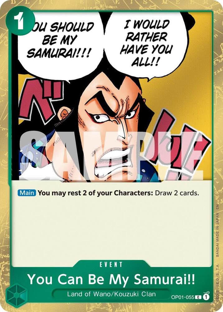 You Can Be My Samurai!! (Pirate Foil) card image