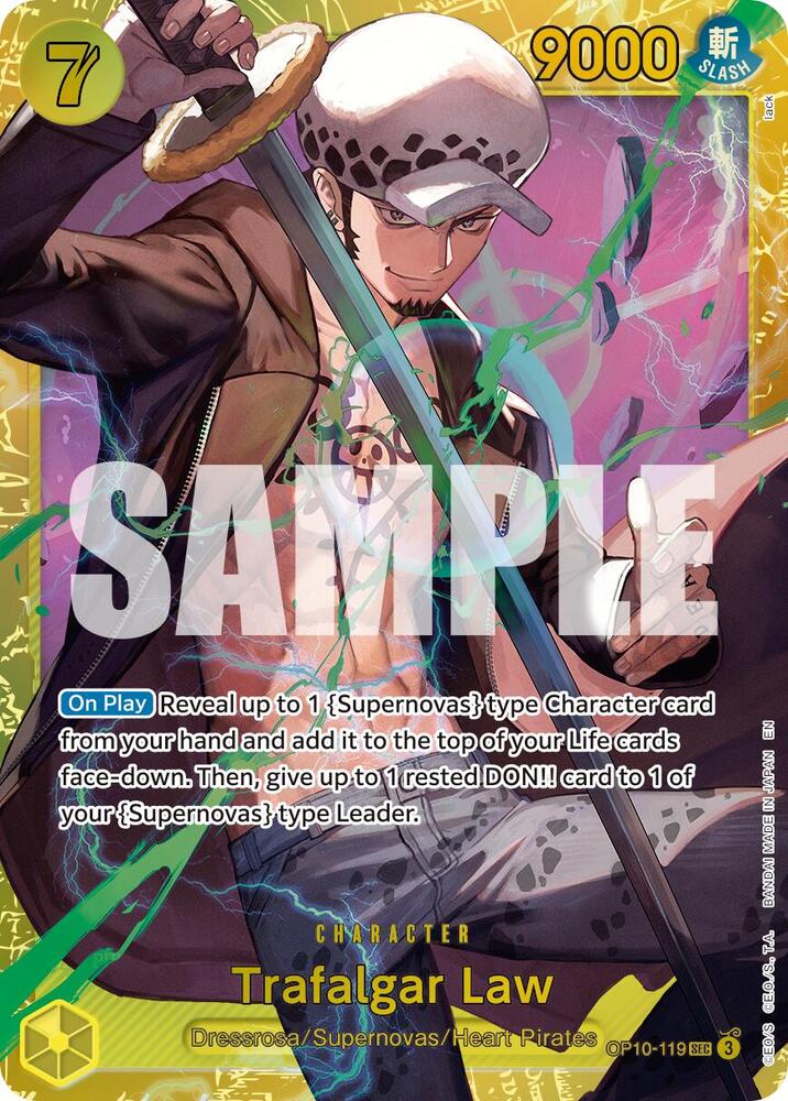 Trafalgar Law - OP10-119 (Reprint) card image
