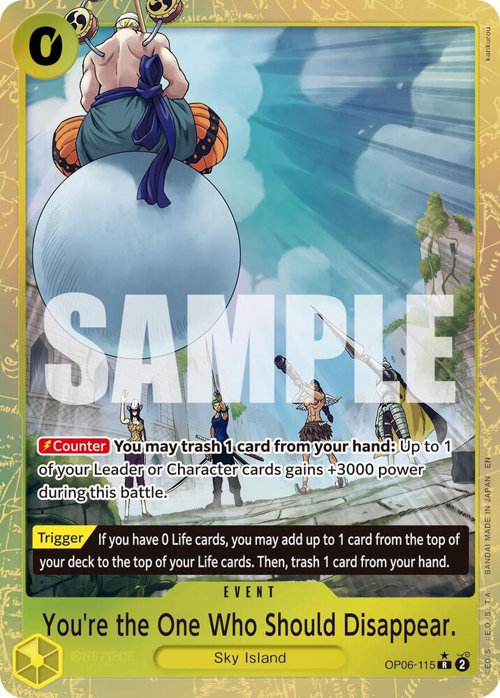 You're the One Who Should Disappear (Alternate Art) card image