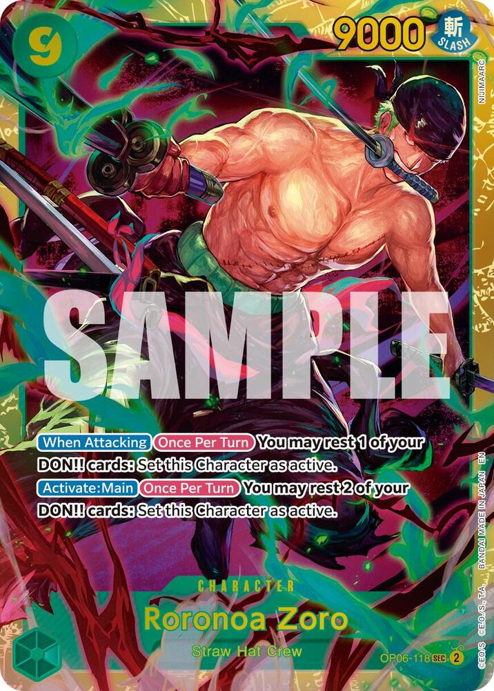 Roronoa Zoro - OP06-118 (Reprint) card image
