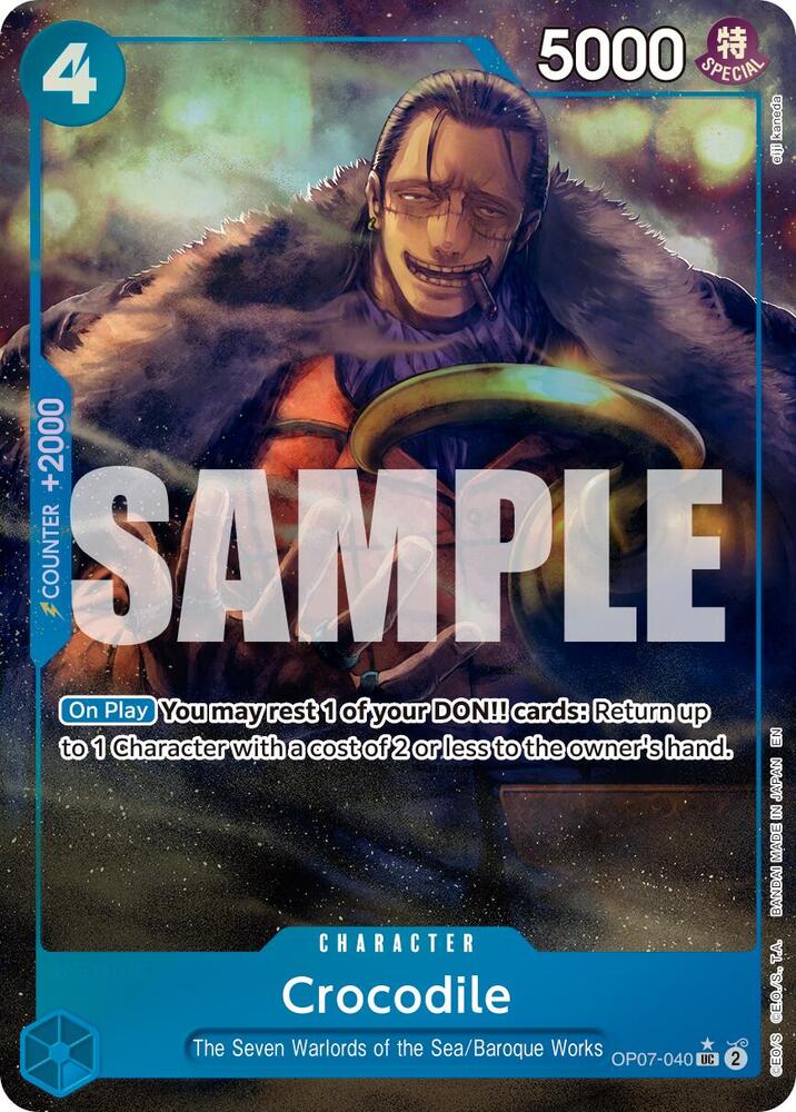 Crocodile - OP07-040 (Alternate Art) card image