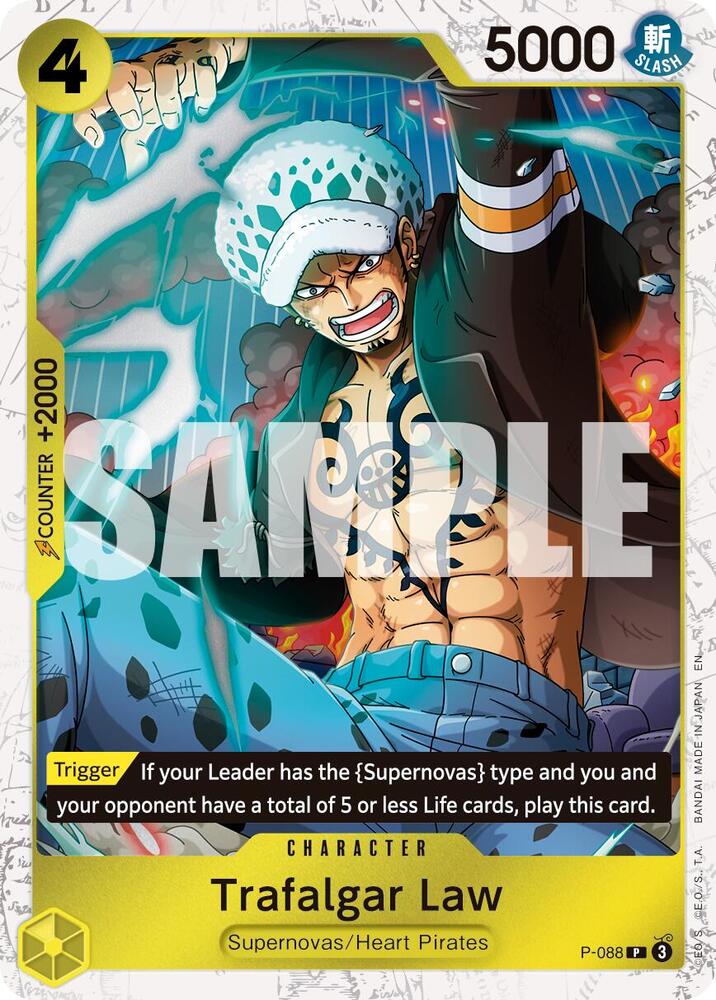 Trafalgar Law -  P-088 (Pirate Foil) card image