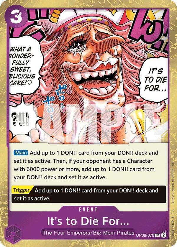 It's to Die For (Pirate Foil) card image