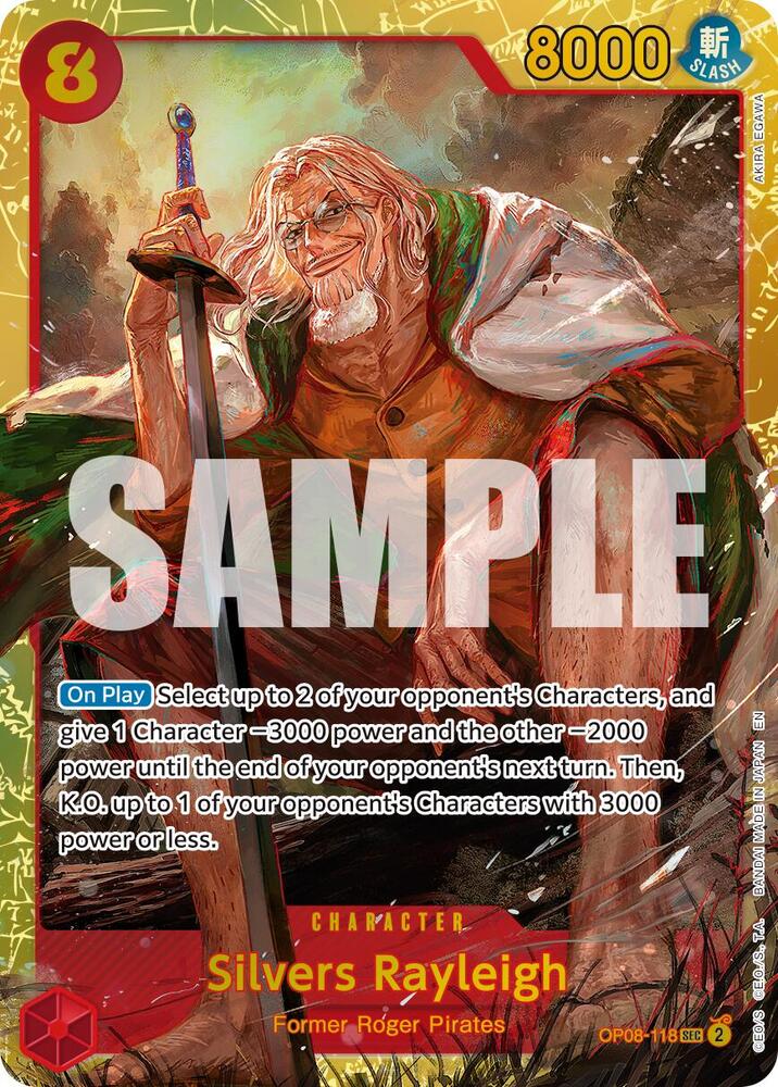 Silvers Rayleigh - OP08-118 (Reprint) card image