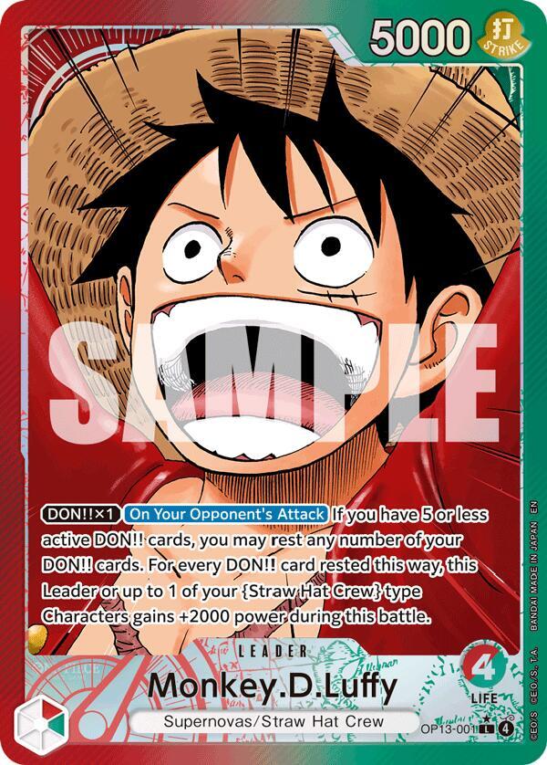 Monkey.D.Luffy (001) (Alternate Art) card image