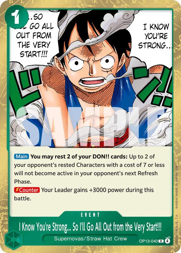I Know You're Strong... So I'll Go All Out from the Very Start!!! card image