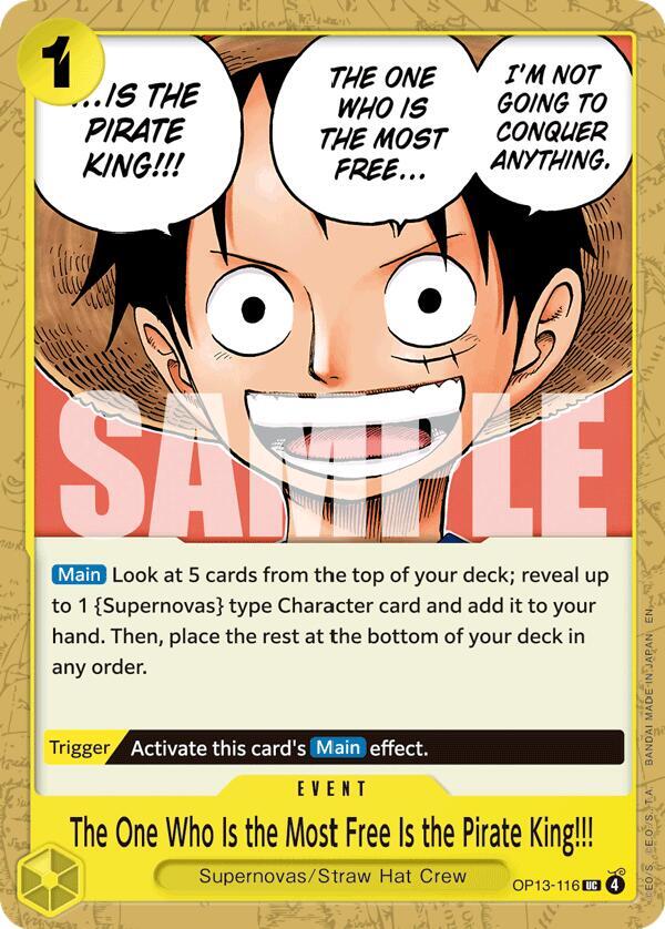 The One Who Is the Most Free Is the Pirate King!!! card image