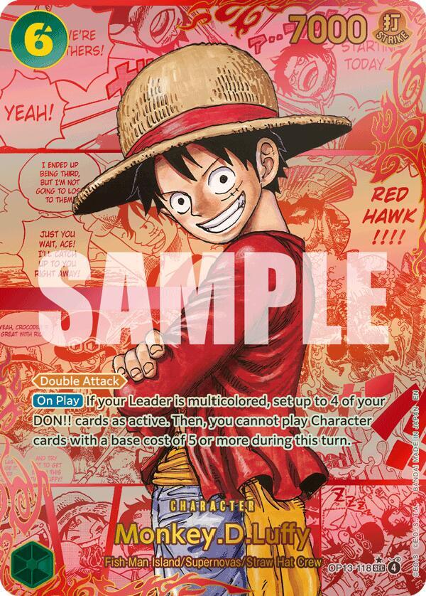 Monkey.D.Luffy (118) (Red Super Alternate Art) card image