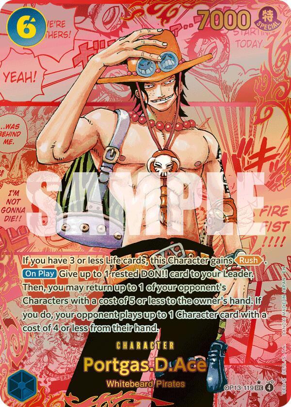 Portgas.D.Ace (119) (Red Super Alternate Art) card image