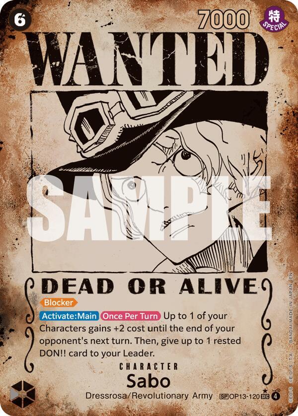 Sabo (120) (Wanted Poster) card image
