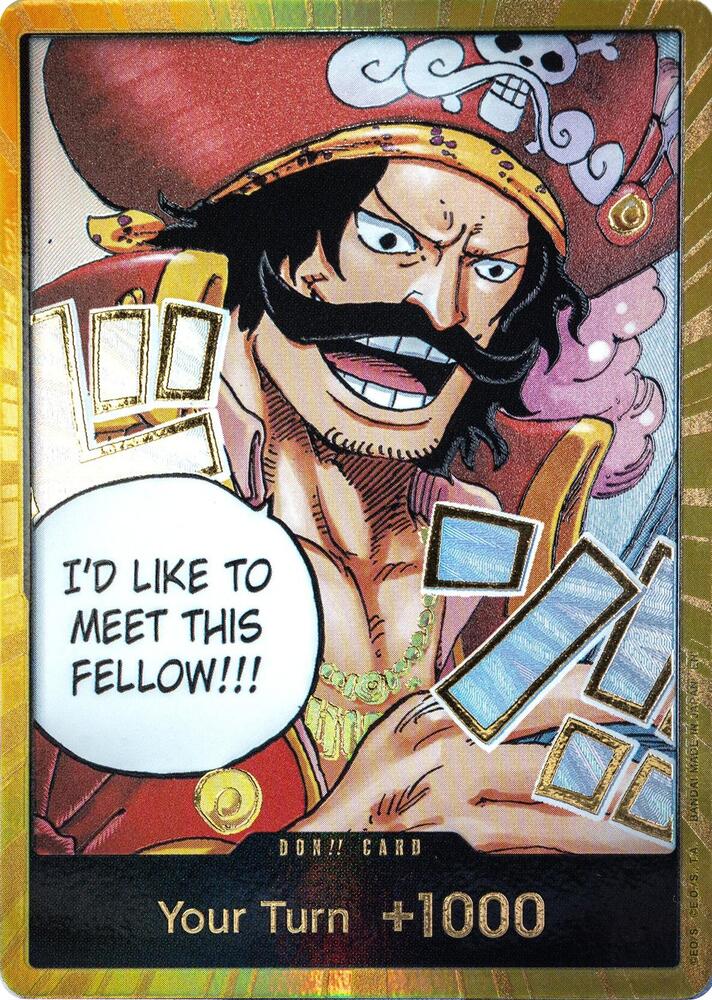 DON!! Card (Gol.D.Roger) (Gold) card image