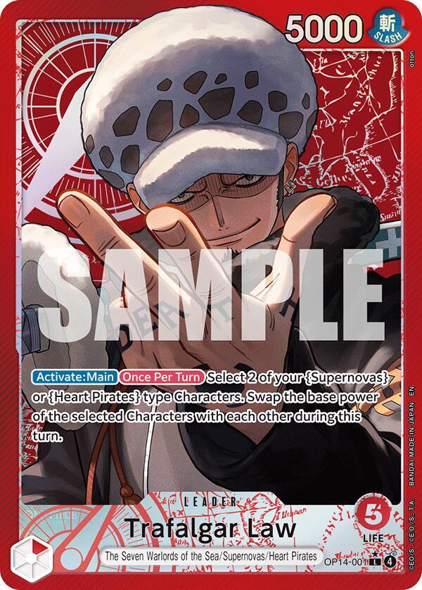 Trafalgar Law - OP14-001 (Alternate Art) card image