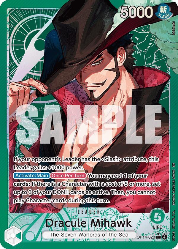 Dracule Mihawk - OP14-020 (Alternate Art) card image