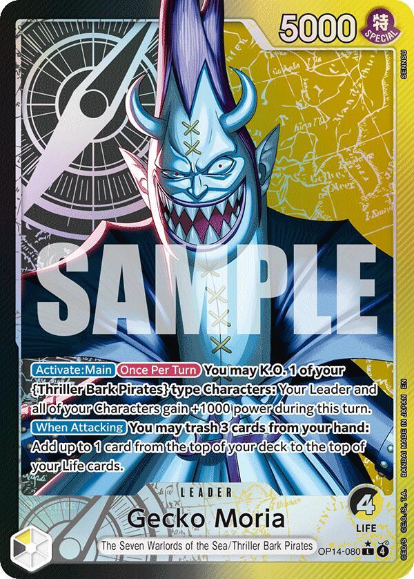 Gecko Moria - OP14-080 (Alternate Art) card image