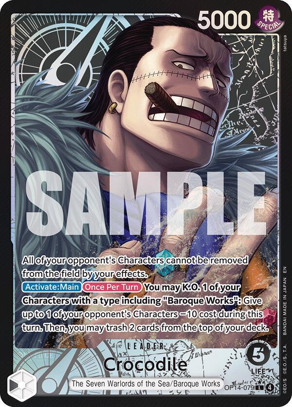 Crocodile - OP14-079 (Alternate Art) card image