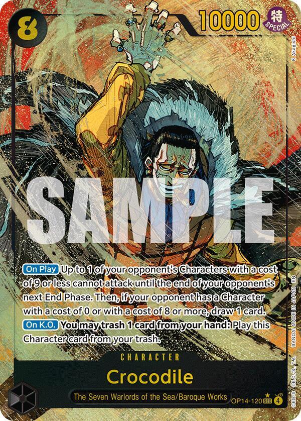 Crocodile - OP14-120 (Alternate Art) card image