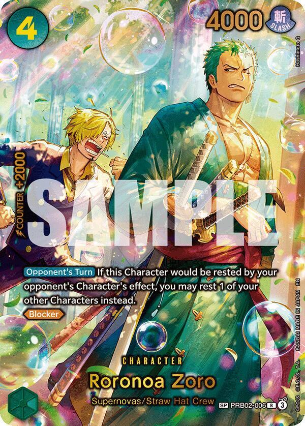 Roronoa Zoro - PRB02-006 (SP) card image