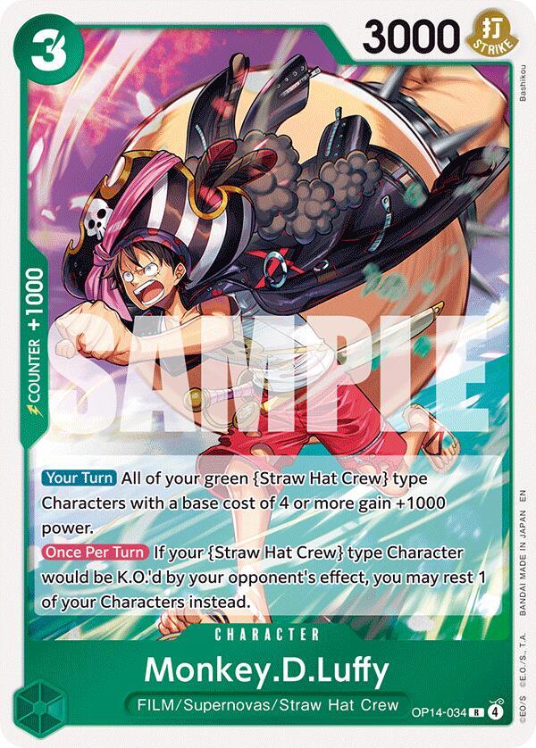 Monkey.D.Luffy - OP14-34 card image