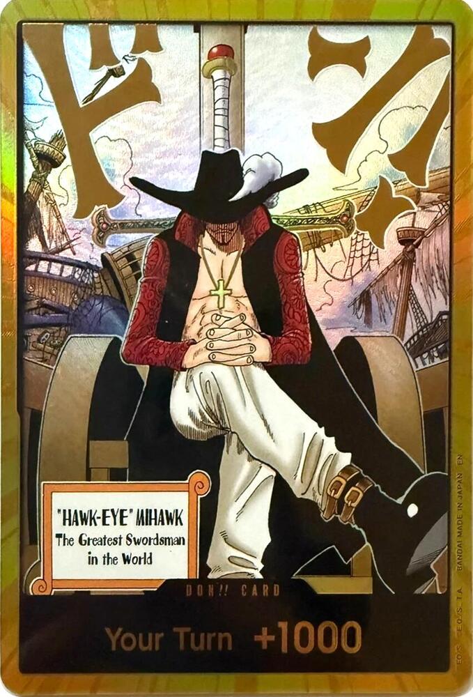 DON!! Card (Dracule Mihawk) (Gold) card image
