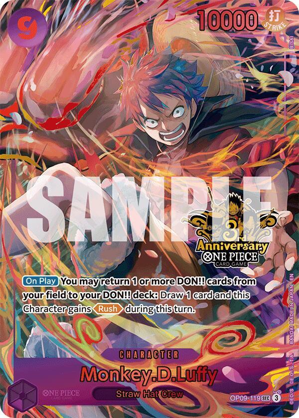 Monkey.D.Luffy (Japanese Version 3rd Anniversary Set) card image
