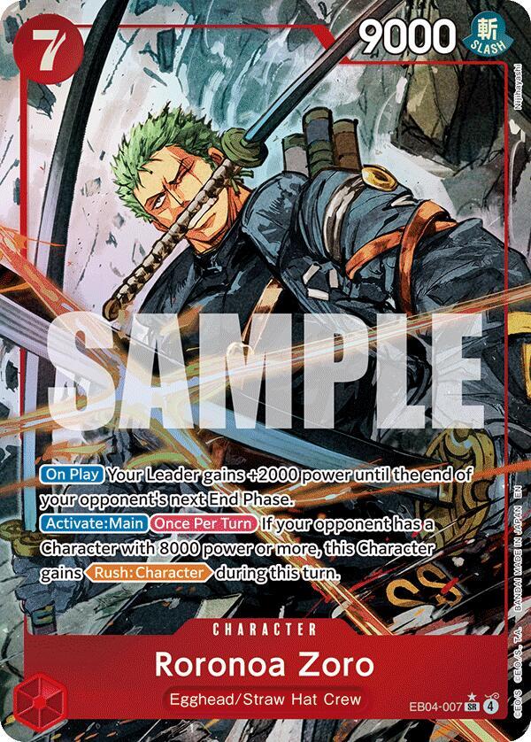 Roronoa Zoro (EB04-007) (Alternate Art) card image