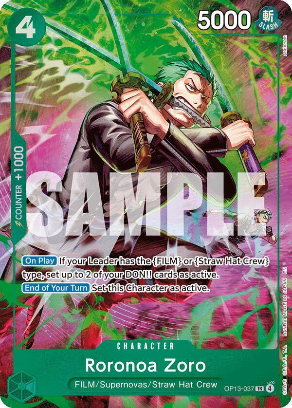 Roronoa Zoro (OP13-037) card image
