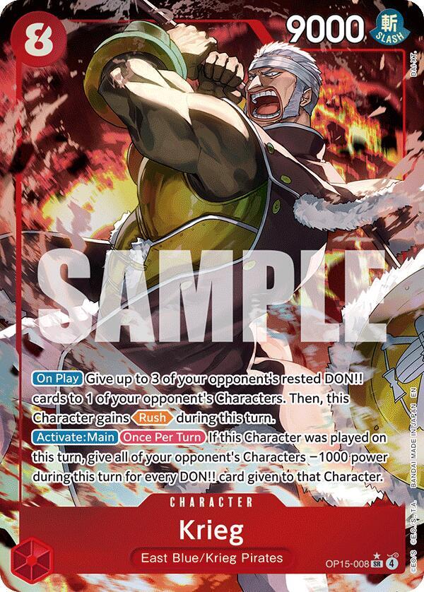 Krieg (OP15-008) (Alternate Art) card image