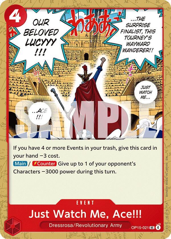 Just Watch Me, Ace!!! card image